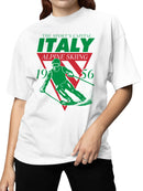 Italy Alpine Skiing 1956 Design Women's T-shirt