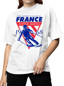 France 1968 Alpine Skiing Design Women's T-shirt
