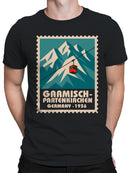 Vintage Garmisch-Partenkirchen Cable Car Men's T-shirt