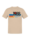 Retro 1988 Calgary Canada Design Men's T-shirt