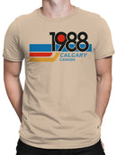 Retro 1988 Calgary Canada Design Men's T-shirt