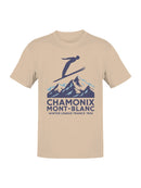 Chamonix Mont-Blanc Ski 1924 Graphic Men's T-shirt