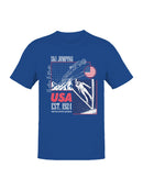 USA Ski Jumping 1924 Heritage Men's T-shirt