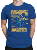 Sweden Cross-Country Skiing Graphic Men's T-shirt
