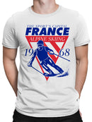 France 1968 Alpine Skiing Design Men's T-shirt