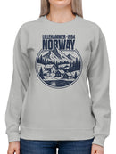 Lillehammer Norway Scenic Design Women's Sweatshirt