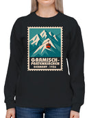 Vintage Garmisch-Partenkirchen Cable Car Women's Sweatshirt