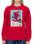 Snowboarding Austria 2006 Stamp Women's Sweatshirt
