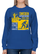 Sweden Biathlon Division Art Women's Sweatshirt