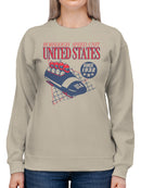 USA Bobsleigh Speed Unit Graphic Women's Sweatshirt