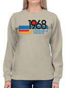 1968 Grenoble France Retro Design Women's Sweatshirt