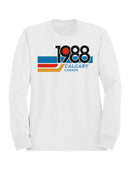 Retro 1988 Calgary Canada Design Women's Sweatshirt