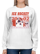 Canada Ice Hockey League 2002 Design Women's Sweatshirt