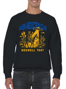 Roswell 1947 Alien Abduction Design Men's Sweatshirt