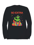 Alien "So Extra" Colorful Style Men's Sweatshirt