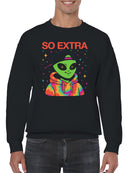 Alien "So Extra" Colorful Style Men's Sweatshirt