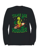 Alien Rocket Adventure Design Men's Sweatshirt