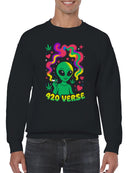 420 Verse Alien Art Design Men's Sweatshirt