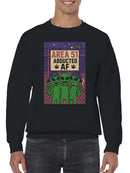 Area 51 Abducted AF Alien Friends Men's Sweatshirt