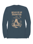 Beam Me Up, Parner UFO Cowboy Men's Sweatshirt
