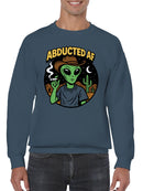 Alien Abducted Cowboy Night Men's Sweatshirt