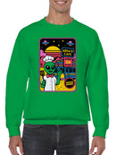 Alien Chef at Area 51 Cafe Men's Sweatshirt