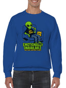 Emotionally Unavailable Alien Vibes Men's Sweatshirt