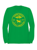 Locally Abducted Farm Fresh Design Men's Sweatshirt