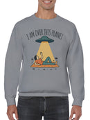 Alien Abduction: "I Am Over This Planet Men's Sweatshirt