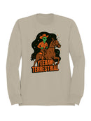 Yeehaw Terrestrial Alien Cowboy Men's Sweatshirt
