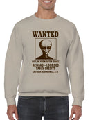 Wanted Alien: Outlaw from Space Men's Sweatshirt