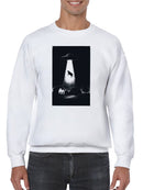 UFO Abduction: Cow in Spotlight Men's Sweatshirt