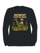 Alien Cowboy Howdy Earthlings Art Women's Sweatshirt
