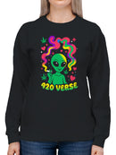 420 Verse Alien Art Design Women's Sweatshirt