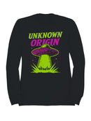 UFO Neon Art - Unknown Origin Women's Sweatshirt