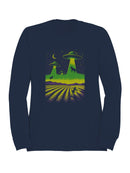 Alien Cow Abduction Fields Women's Sweatshirt