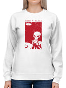 Alien Craving: Here for Pizza Women's Sweatshirt