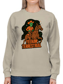 Yeehaw Terrestrial Alien Cowboy Women's Sweatshirt
