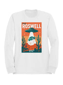 Roswell UFO 1947 Retro Poster Women's Sweatshirt