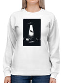 UFO Abduction: Cow in Spotlight Women's Sweatshirt