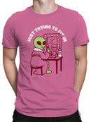 Alien Mirror Beauty Humor Art Men's T-shirt
