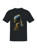 Alien with a Pearl Earring Art Men's T-shirt