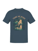Take Me Home UFO Cowboy Design Men's T-shirt