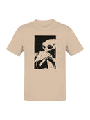 Cryptid Holding Frog Illustration Men's T-shirt