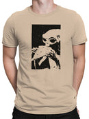 Cryptid Holding Frog Illustration Men's T-shirt