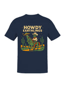 Alien Cowboy Howdy Earthlings Art Men's T-shirt