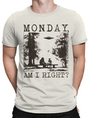 Monday Humor UFO and Sasquatch Men's T-shirt
