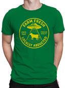 Locally Abducted Farm Fresh Design Men's T-shirt