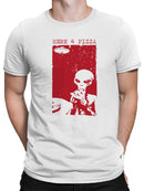 Alien Craving: Here for Pizza Men's T-shirt