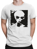 Mysterious Alien Grunge Artwork Men's T-shirt